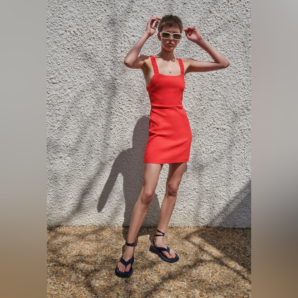 Zara Linen Blend Dress